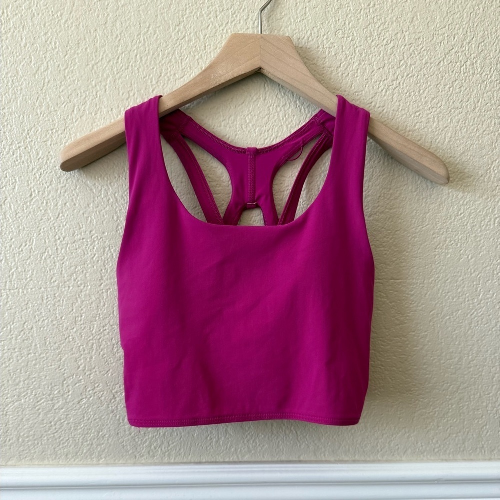 Lululemon Stash It Bra *Medium Support, B/C Cup Ripened Raspberry Size 4 - Picture 9 of 10
